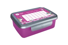 Zdravá sváča box Rozvrh hodin fialová/nerez